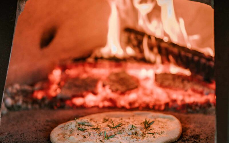 Flatbread in de oven